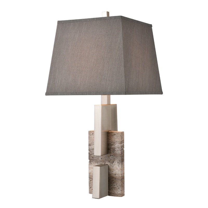 ELK SIGNATURE D4668 Rochester 32'' High 1-Light Table Lamp - Brushed Nickel