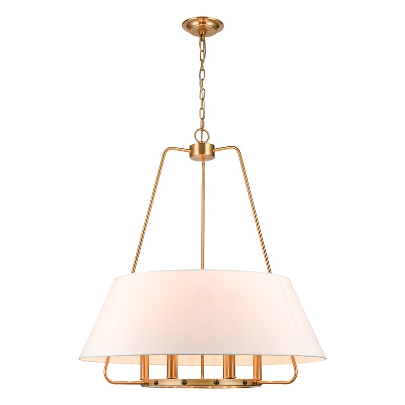 ELK SIGNATURE H0018-7982 Tetbury 28'' Wide 6-Light Pendant - Aged Brass