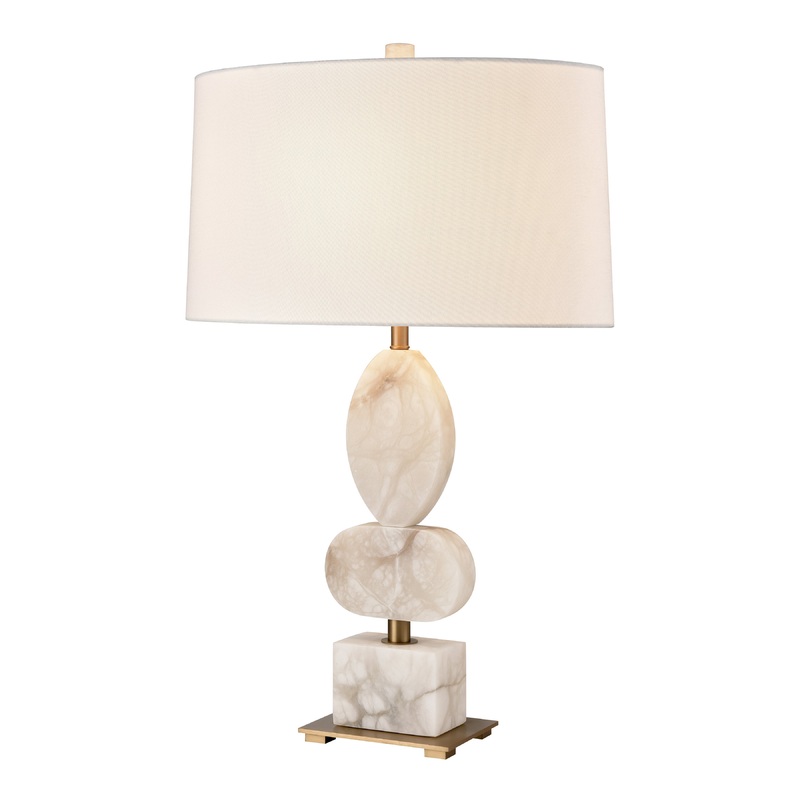 ELK SIGNATURE H0019-9596 Calmness 30'' High 1-Light Table Lamp - White