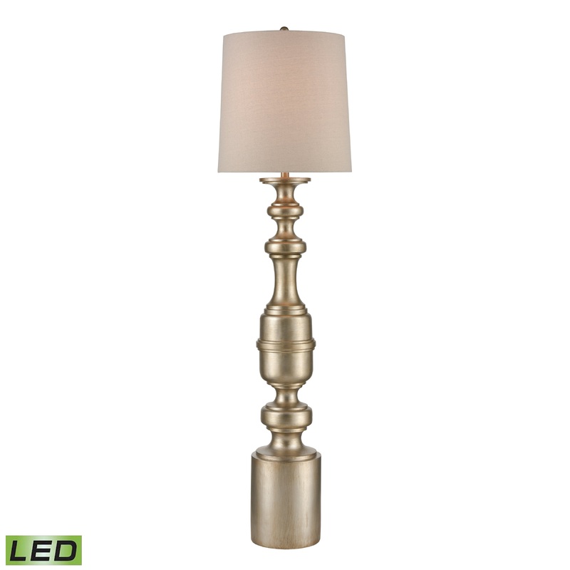 MARKETPLACE D4408-LED Cabello 78'' High 1-Light Floor Lamp - Antique Gold - Includes LED Bulb