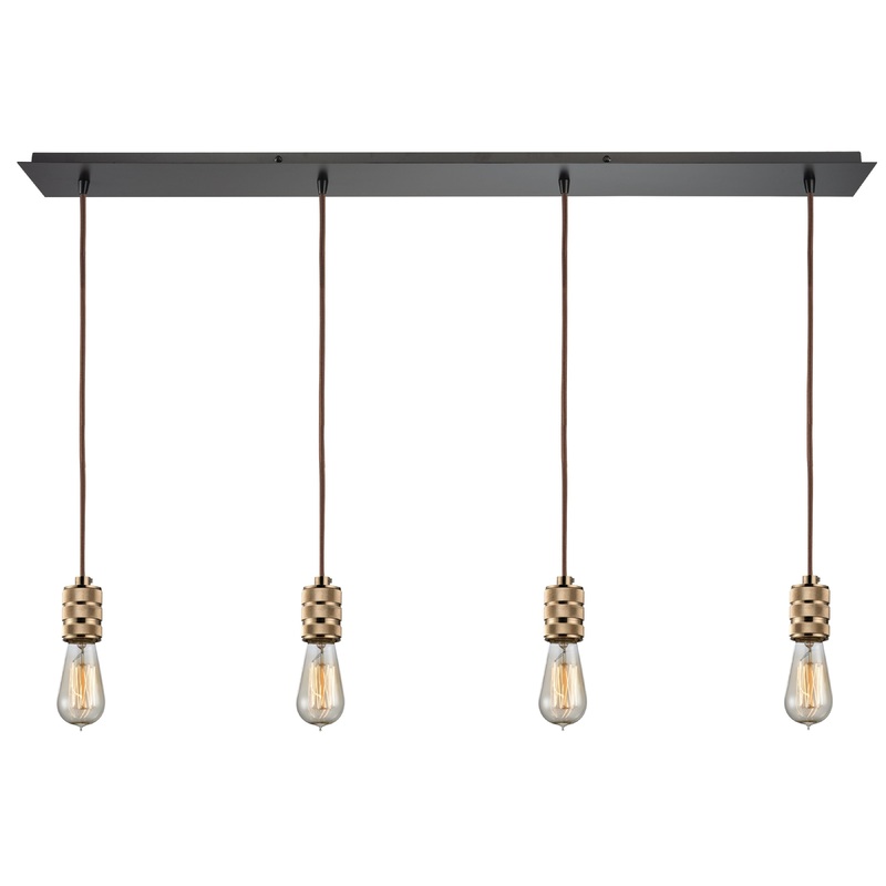 ELK SHOWROOM 14391/4LP Camley 46'' Wide 4-Light Pendant - Oil Rubbed Bronze