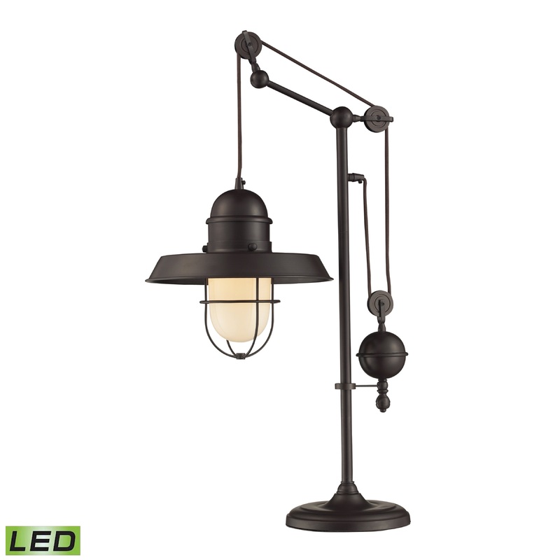 ELK SIGNATURE 65072-1-LED Farmhouse 32'' High 1-Light Desk Lamp - Oil Rubbed Bronze - Includes LED Bulb