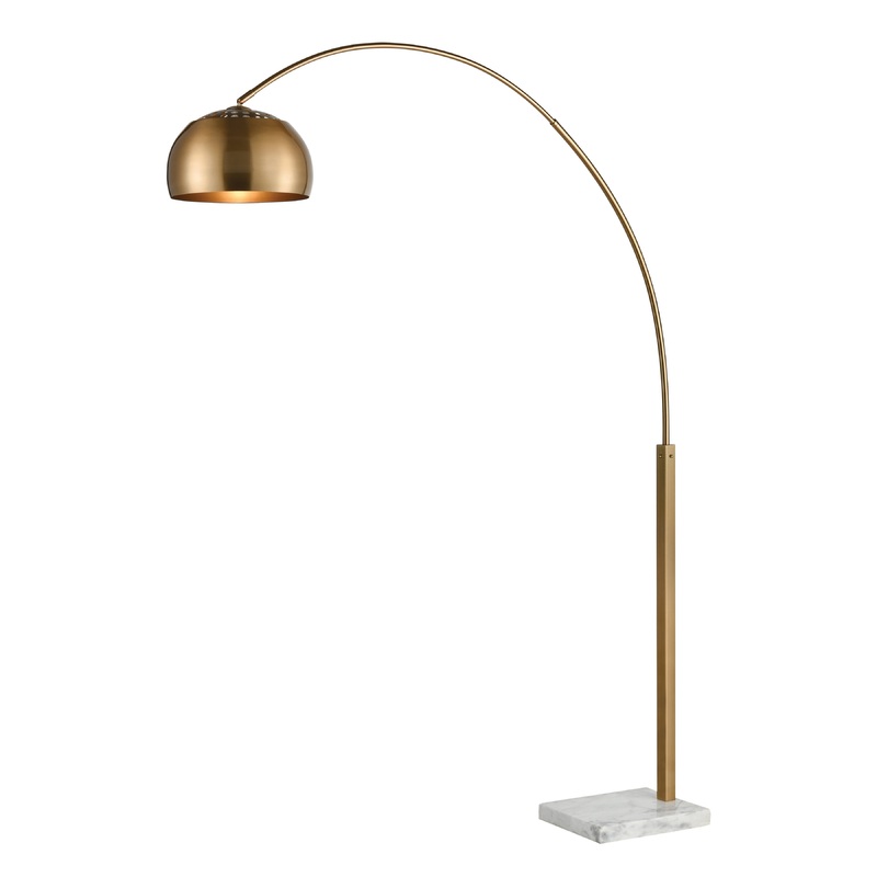 ELK SIGNATURE D3591 Solar Flair 77'' High 1-Light Floor Lamp - Aged Brass