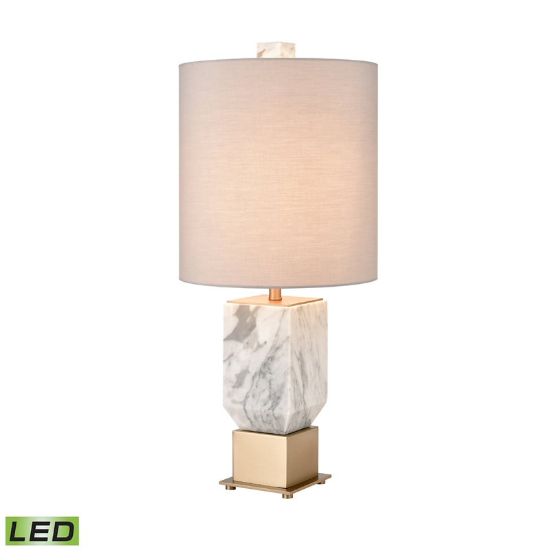 ELK SIGNATURE H0019-9597-LED Touchstone 27'' High 1-Light Table Lamp - White - Includes LED Bulb