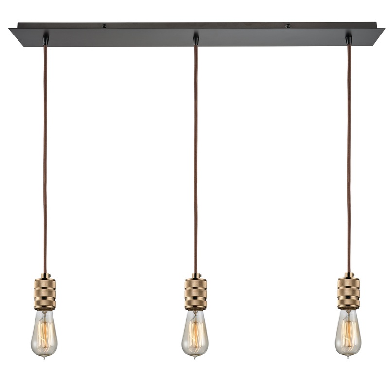 ELK SHOWROOM 14391/3LP Camley 36'' Wide 3-Light Pendant - Oil Rubbed Bronze