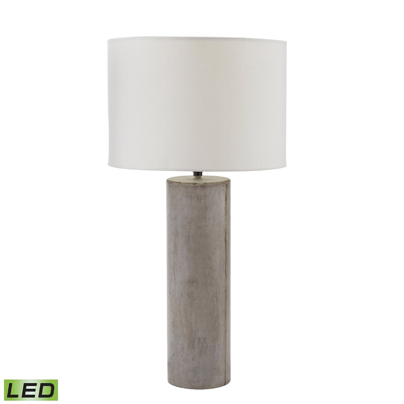 ELK SIGNATURE 157-013-LED Cubix 29.1'' High 1-Light Table Lamp - Polished Concrete - Includes LED Bulb