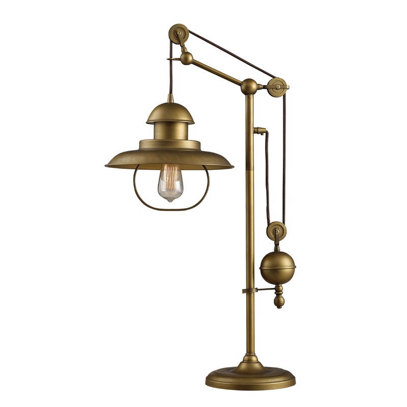 ELK SIGNATURE D2252 Farmhouse 32'' High 1-Light Desk Lamp - Antique Brass