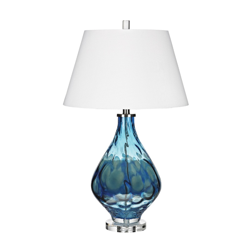 ELK SIGNATURE D3060 Gush 29'' High 1-Light Table Lamp - Blue