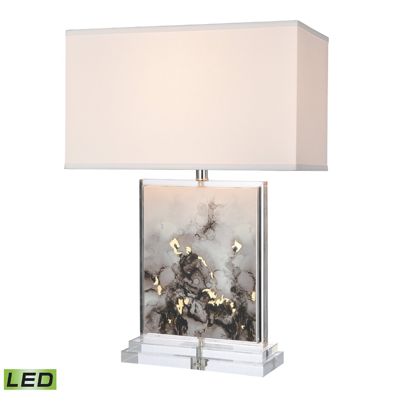 ELK SIGNATURE H0019-8066-LED Anton 28'' High 1-Light Table Lamp - Gray - Includes LED Bulb