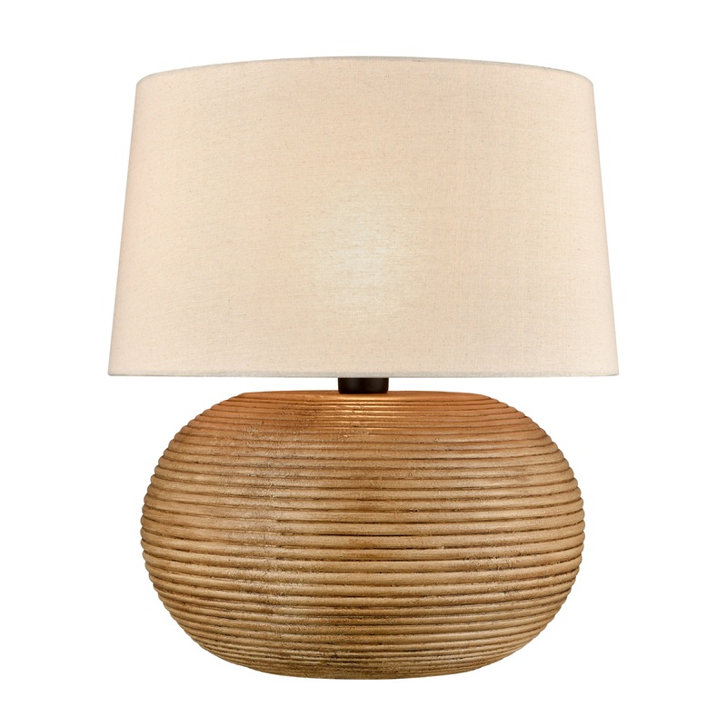 ELK SIGNATURE H0019-8560 Terran 22'' High 1-Light Outdoor Table Lamp - Natural