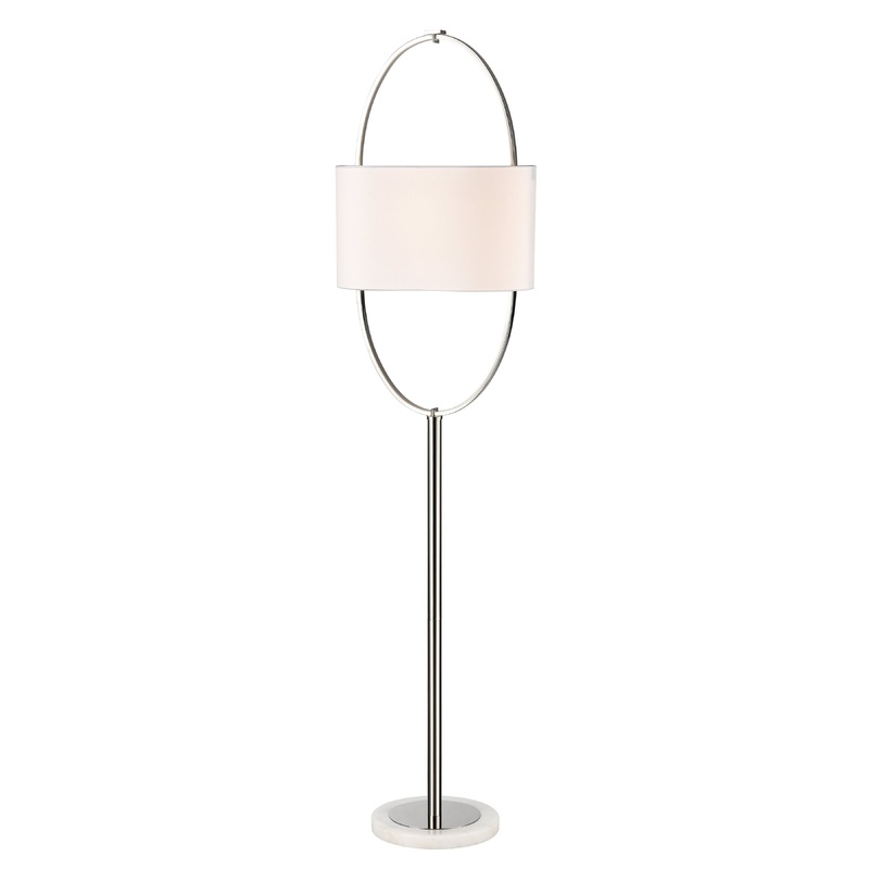 ELK SIGNATURE H0019-9572 Gosforth 68'' High 1-Light Floor Lamp - Polished Nickel
