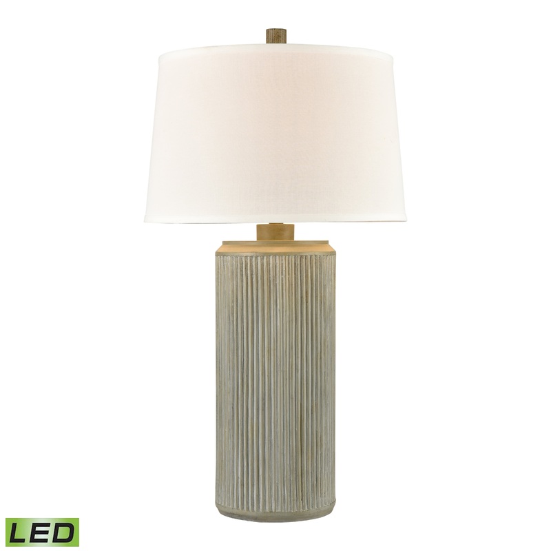 ELK STUDIO 77202-LED Fabrello 35'' High 1-Light Table Lamp - Polished Concrete - Includes LED Bulb