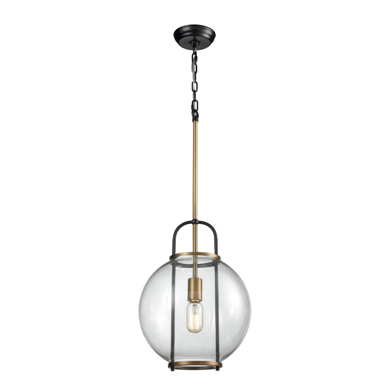 ELK SIGNATURE D3229 Faraday 12'' Wide 1-Light Mini Pendant - Aged Brass