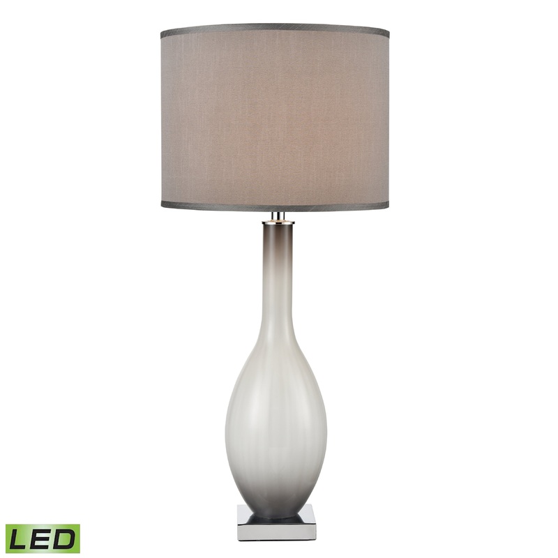 ELK SIGNATURE D4323-LED Blanco 36'' High 1-Light Table Lamp - Gray - Includes LED Bulb