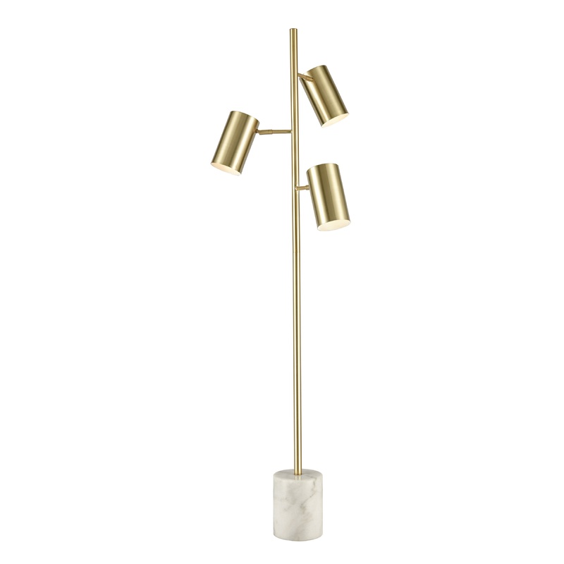 ELK SIGNATURE D4533 Dien 64'' High 3-Light Floor Lamp - Honey Brass