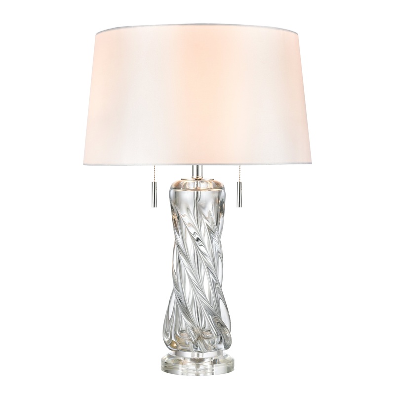 ELK SIGNATURE H0019-8065 Vergato 24'' High 2-Light Table Lamp - White