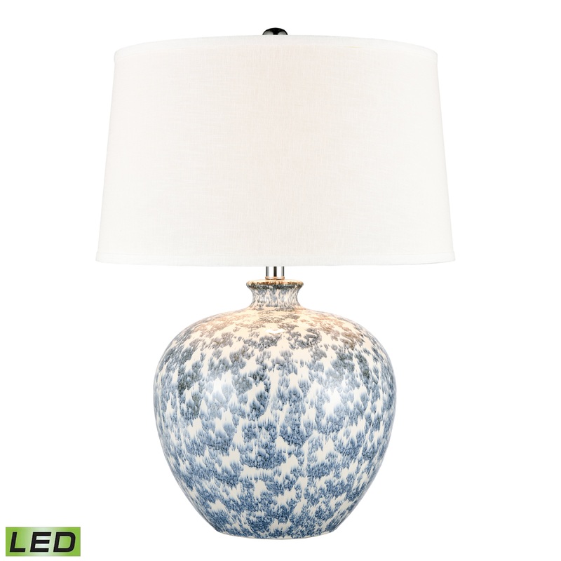 ELK SIGNATURE H0019-8069-LED Zoe 28'' High 1-Light Table Lamp - Blue - Includes LED Bulb
