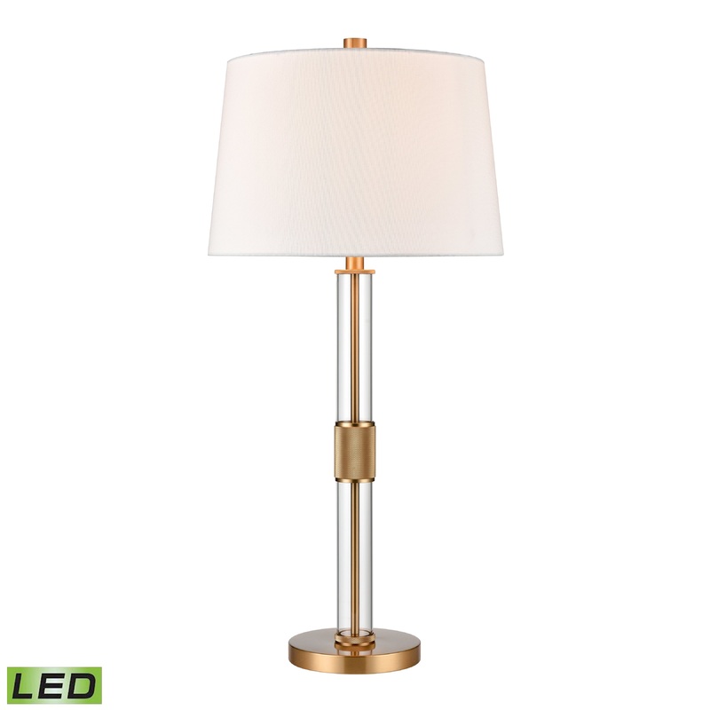 ELK SIGNATURE H0019-9570-LED Roseden Court 33'' High 1-Light Table Lamp - Aged Brass - Includes LED Bulb