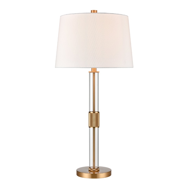 ELK SIGNATURE H0019-9570 Roseden Court 33'' High 1-Light Table Lamp - Aged Brass