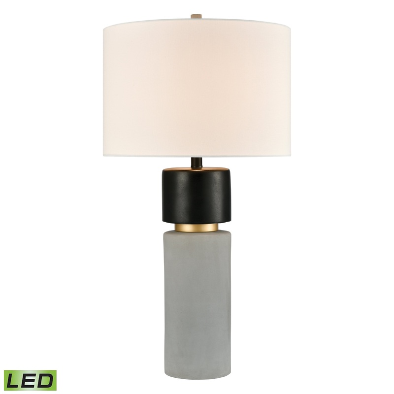 ELK STUDIO 77154-LED Notre Monde 32'' High 1-Light Table Lamp - Polished Concrete - Includes LED Bulb