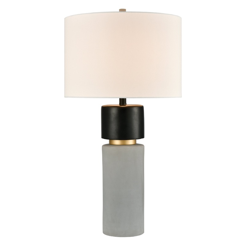 ELK STUDIO 77154 Notre Monde 32'' High 1-Light Table Lamp - Polished Concrete