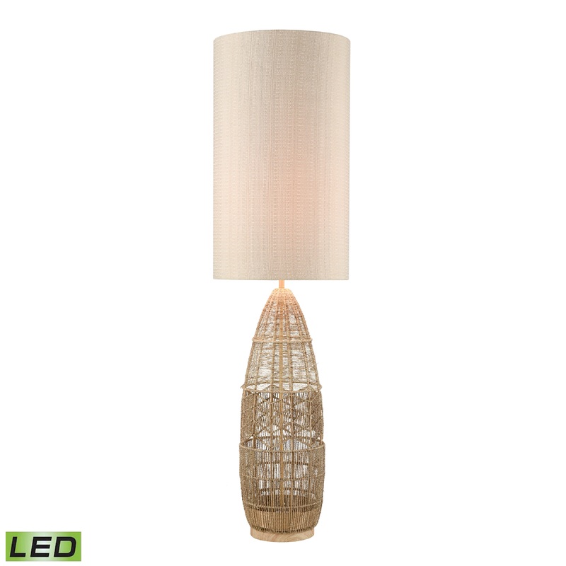 ELK STUDIO D4554-LED Husk 55'' High 1-Light Floor Lamp - Natural - Includes LED Bulb