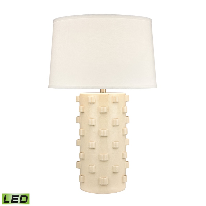 ELK STUDIO S0019-9496-LED Hatcher 30'' High 1-Light Table Lamp - Cream - Includes LED Bulb