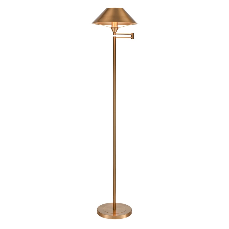 ELK STUDIO S0019-9604 Arcadia 63'' High 1-Light Floor Lamp - Aged Brass