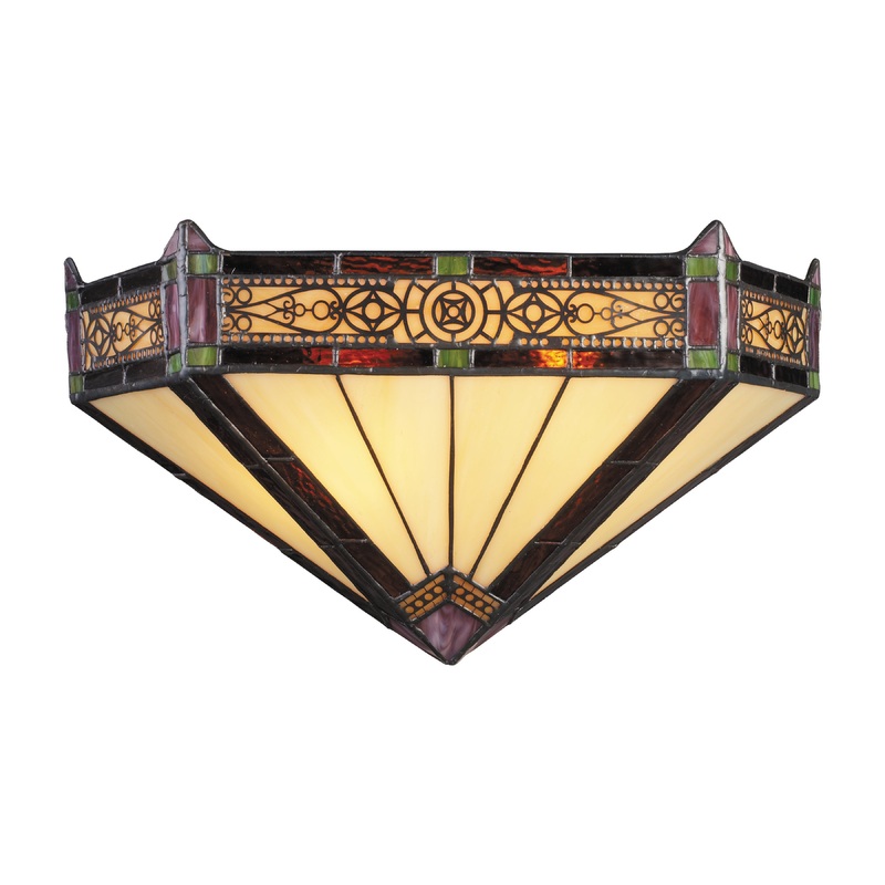 ELK SHOWROOM 08030-AB Filigree 7.5'' High 2-Light Sconce - Aged Bronze