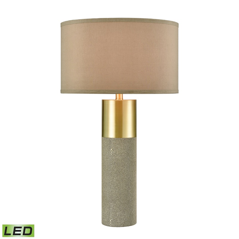 ELK SIGNATURE D4502-LED Tulle 29'' High 1-Light Table Lamp - Honey Brass - Includes LED Bulb