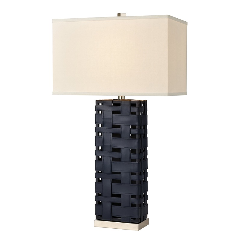 ELK SIGNATURE D4522 Strapped Down 32'' High 1-Light Table Lamp - Navy
