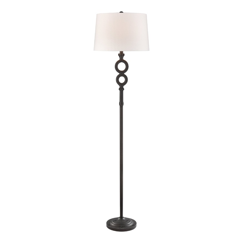 ELK SIGNATURE D4604 Hammered Home 67'' High 1-Light Floor Lamp - Bronze