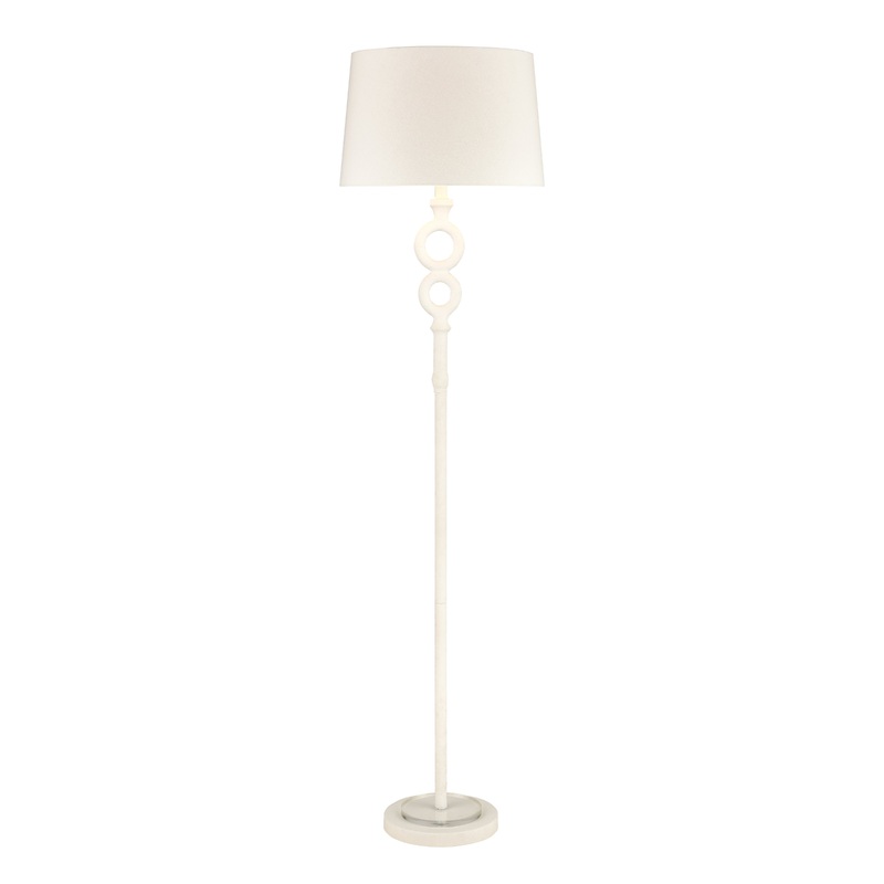ELK SIGNATURE D4698 Hammered Home 67'' High 1-Light Floor Lamp - Matte White