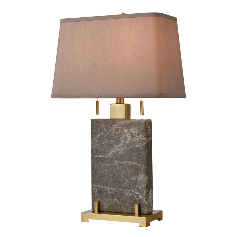 ELK SIGNATURE D4704 Windsor 27'' High 2-Light Table Lamp - Honey Brass