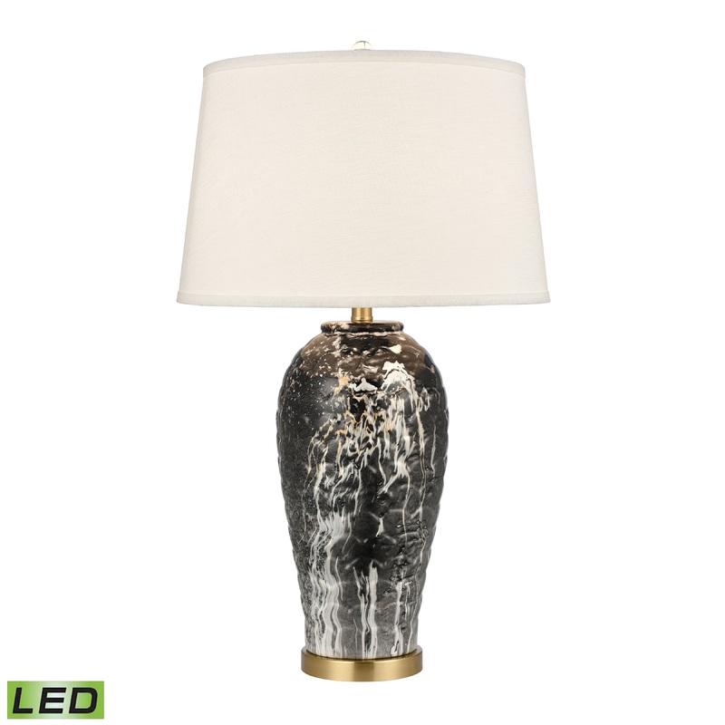 ELK SIGNATURE H0019-9543-LED Causeway Waters 30'' High 1-Light Table Lamp - Black - Includes LED Bulb