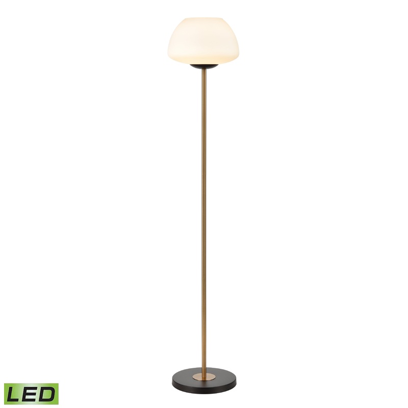 ELK SIGNATURE H0019-9585-LED Ali Grove 62'' High 1-Light Floor Lamp - Aged Brass - Includes LED Bulb