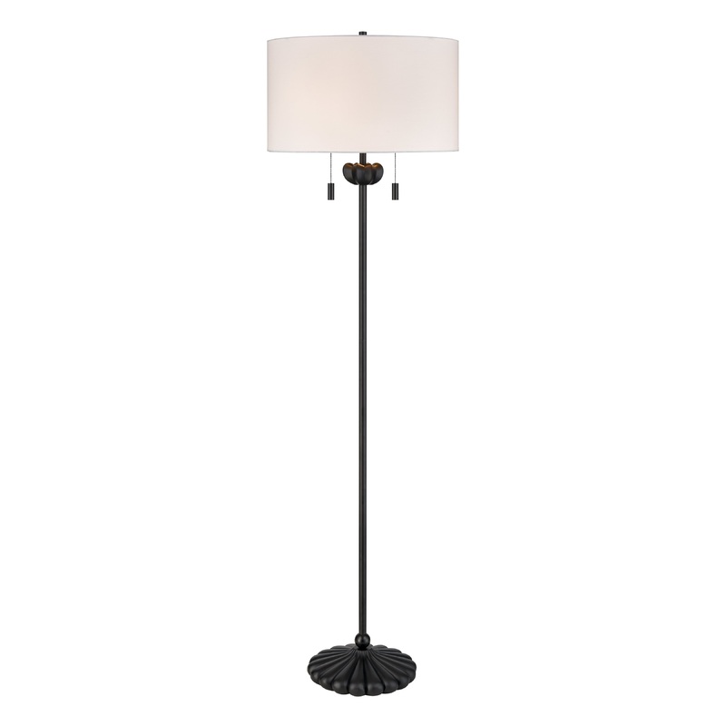 ELK SIGNATURE H0019-9609 Liliaceae 63'' High 2-Light Floor Lamp - Black