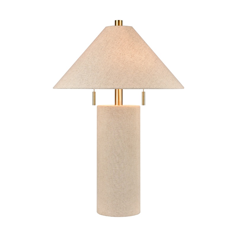 ELK SIGNATURE H0019-10338 Blythe 26'' High 2-Light Table Lamp - Linen