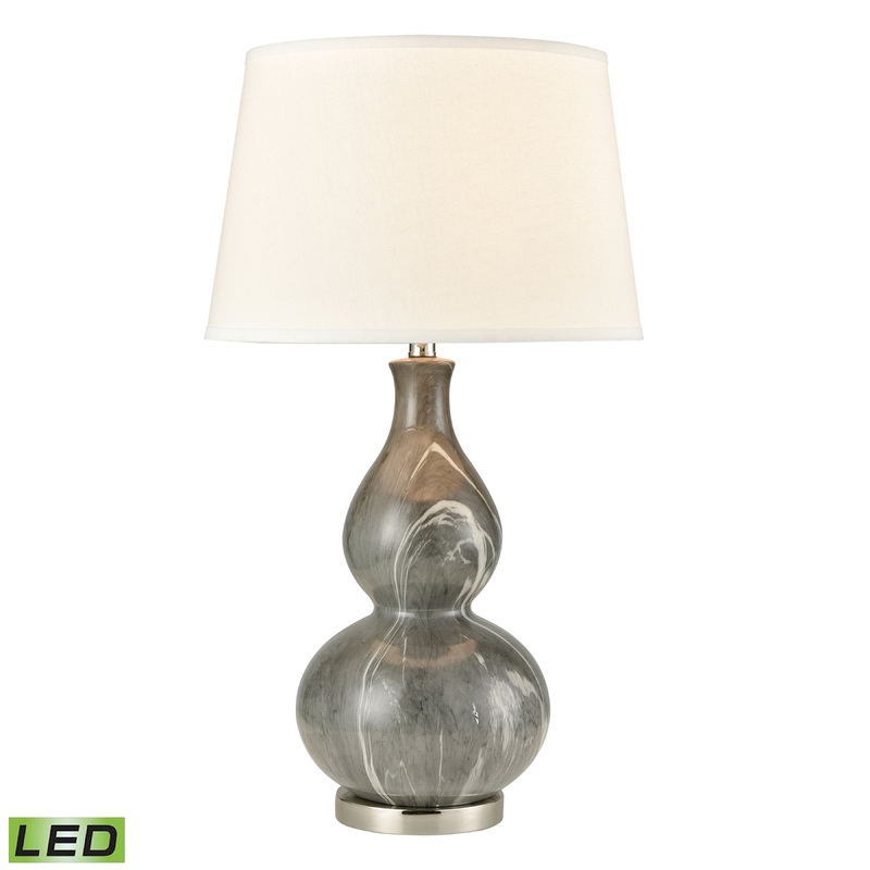ELK STUDIO 77158-LED Laguria 28.75'' High 1-Light Table Lamp - Gray - Includes LED Bulb