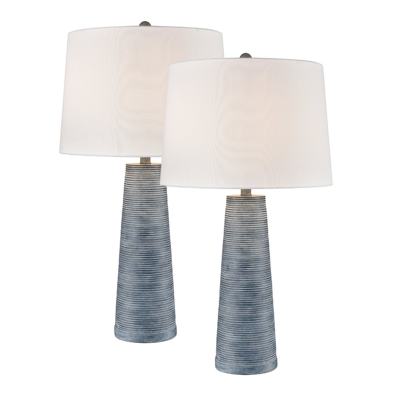 ELK STUDIO S0019-10290/S2 Kent 31'' High 1-Light Table Lamp - Set of 2 Dark Blue
