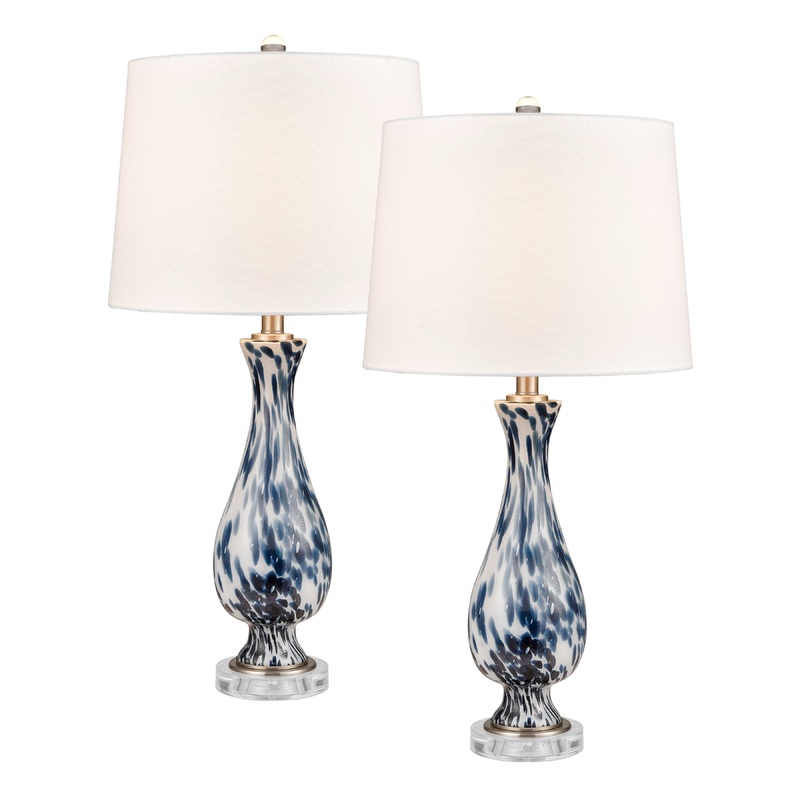ELK STUDIO S0019-9475/S2 Cordelia Sound 30'' High 1-Light Table Lamp - Set of 2 Blue