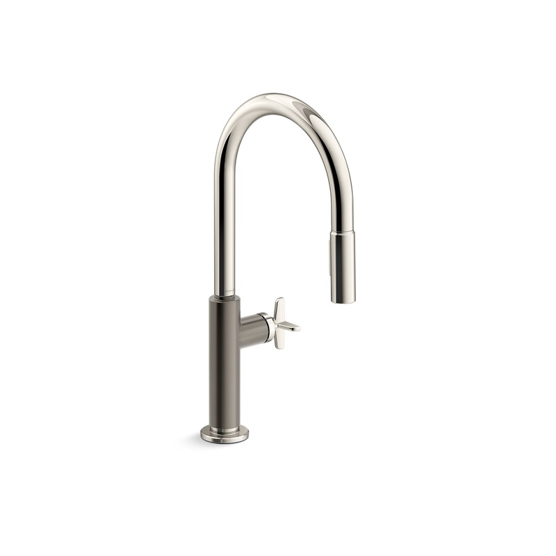 KOHLER K-28670-3RT2-SN Touchless pull-down kitchen sink faucet with two-function sprayhead  -  Vibrant Polished Nickel