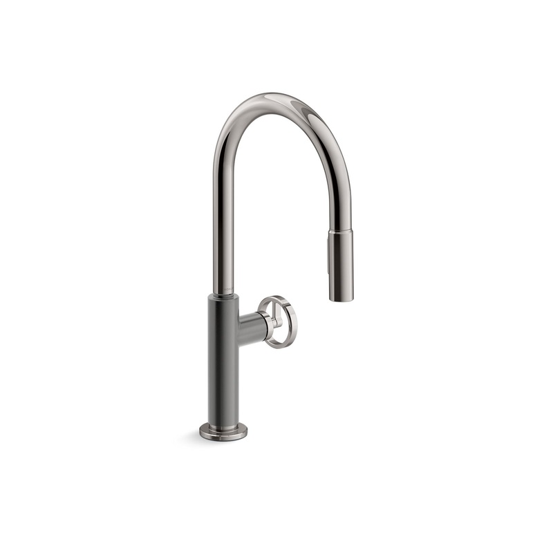 KOHLER K-28670-9RT2-TT Touchless pull-down kitchen sink faucet with two-function sprayhead  -  Vibrant Titanium