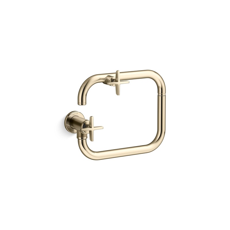 KOHLER K-28678-3-AF Wall-mount pot filler  -  Vibrant French Gold