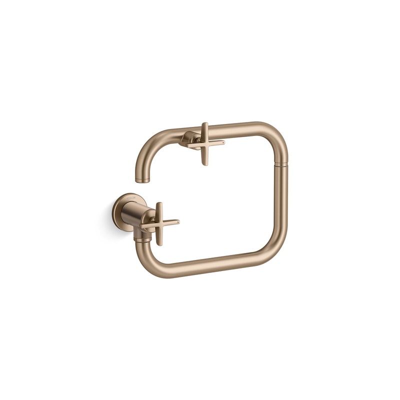 KOHLER K-28678-3-BV Wall-mount pot filler  -  Vibrant Brushed Bronze