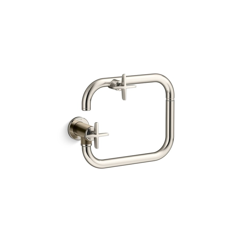 KOHLER K-28678-3-SN Wall-mount pot filler  -  Vibrant Polished Nickel