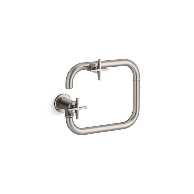 KOHLER K-28678-3-VS Wall-mount pot filler  -  Vibrant Stainless