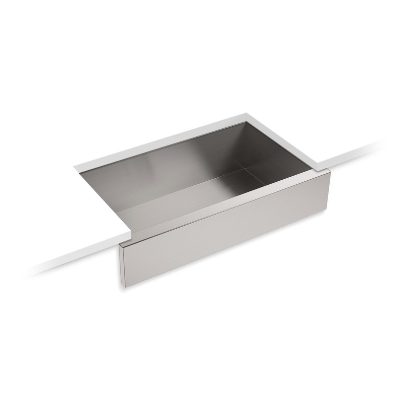 KOHLER K-RH20910-NA 34" undermount single-bowl farmhouse kitchen sink  -  Stainless Steel