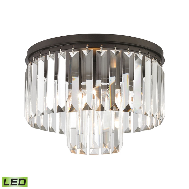 ELK SHOWROOM 15223/1-LED Palacial 12'' Wide 1-Light Semi Flush Mount - Oil Rubbed Bronze