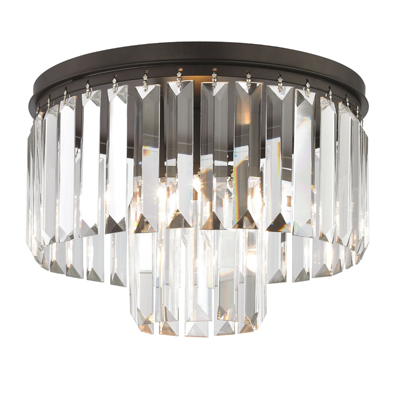 ELK SHOWROOM 15223/1 Palacial 12'' Wide 1-Light Semi Flush Mount - Oil Rubbed Bronze